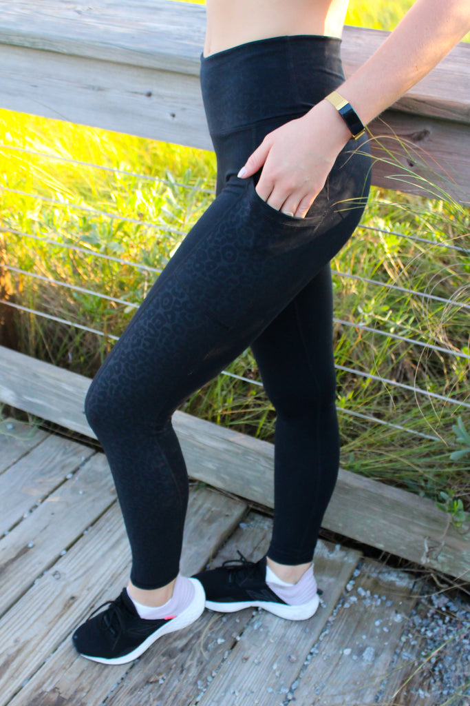 Black Leopard Leggings